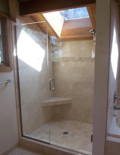 Door & Panel - brushed nickel hardware - D-handle