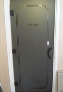 Shower Doors Make Great Office Doors!