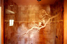 How About Your Favorite Scene, Animal or Monogram Carved Into Your Shower Door